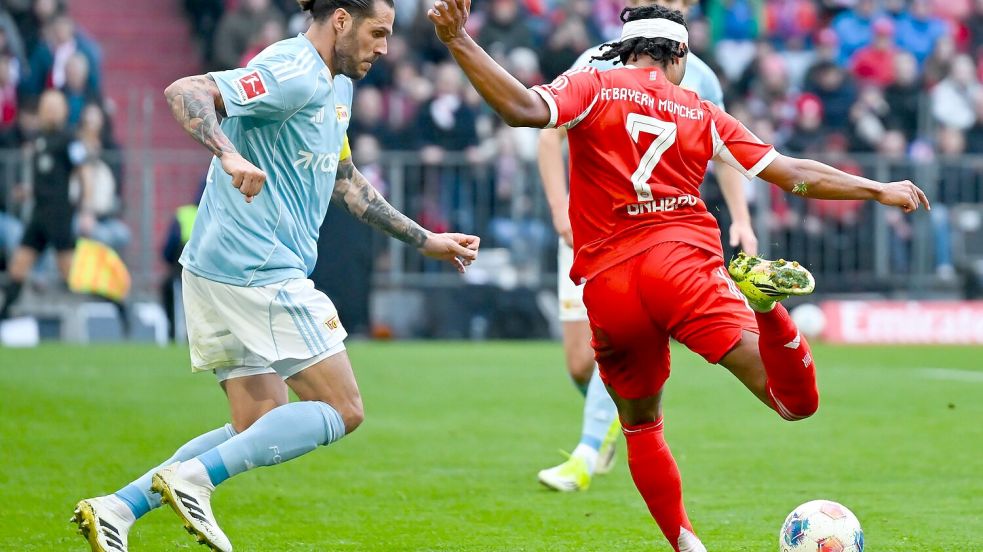Serge Gnabry beim Torschuss. Foto: Sven Hoppe