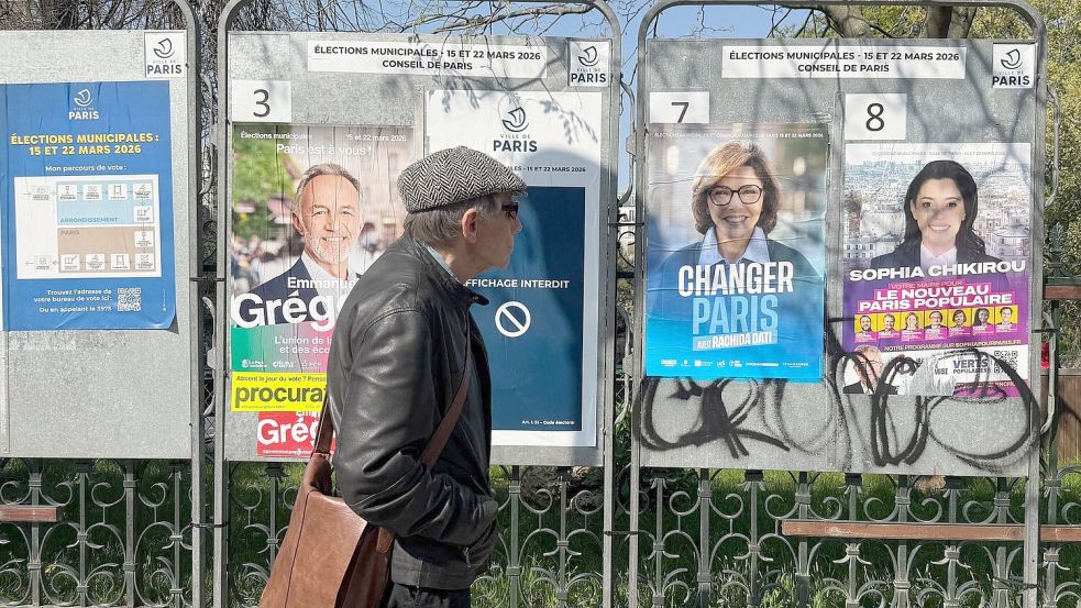 Noch kurz vor der Wahl galt der Ausgang in Paris als völlig ungewiss. (Archivbild) Foto: Rachel Sommer/dpa