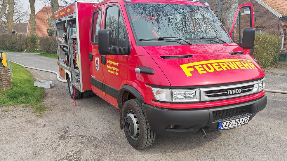 Zu einem Feuerwehreinsatz kam es am Montagvormittag beim „Fährhaus“ in Mitling-Mark. Fotos: Markus Bruns/FeuerwehrWestoverledingen