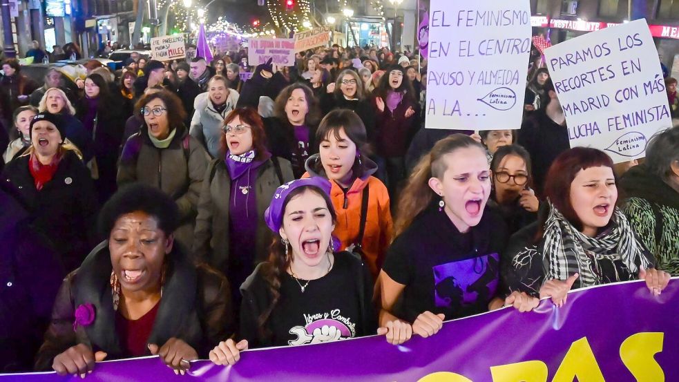 In Spanien gibt es nicht nur Gesetze zum Schutz der Frauen, sondern auch gesellschaftliches Bewusstsein. (Archivbild) Foto: Richard Zubelzu