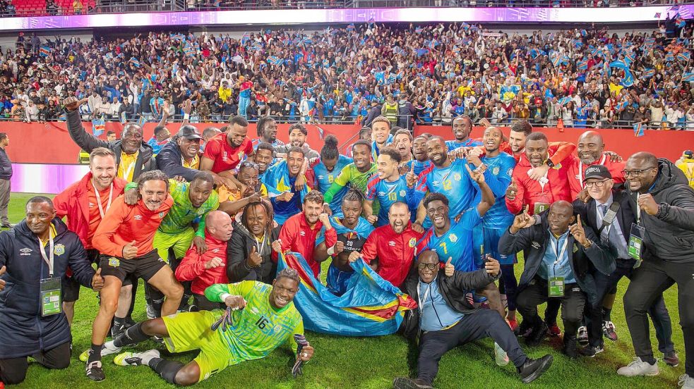 Die DR Kongo möchte sich eines der WM-Tickets sichern. (Archivbild) Foto: Uncredited/AP/dpa