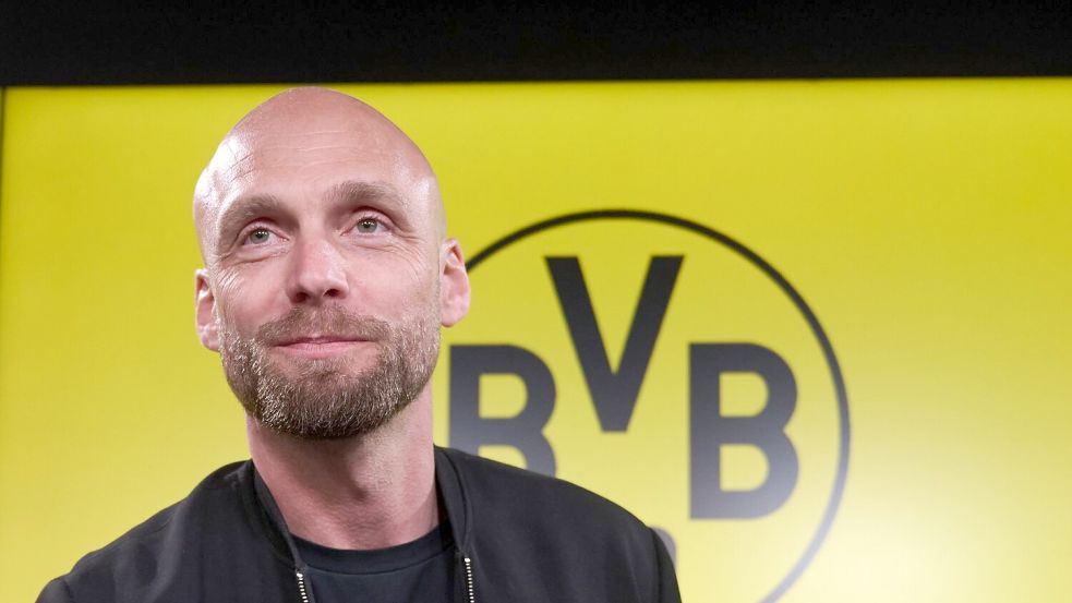 Selbstbewusst bei seinem Herzensclub: Der neue BVB-Sportdirektor Ole Book. Foto: Bernd Thissen