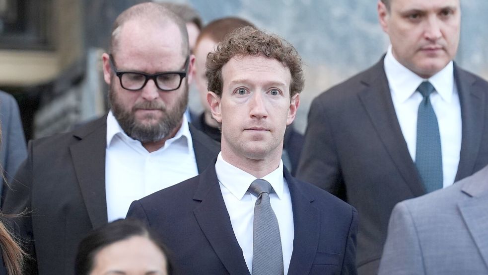 Auch Meta-Chef Mark Zuckerberg wurde in dem Prozess vor Geschworenen befragt. (Archivbild) Foto: Damian Dovarganes/AP/dpa