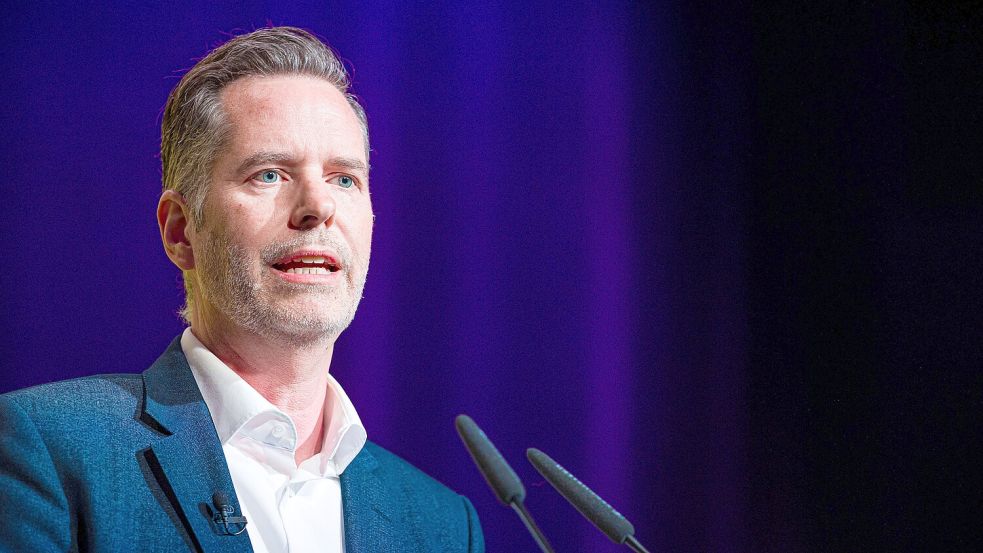 Christian Dürr ist noch Vorsitzender der FDP. Ob das nach dem 30. Mai immer noch gilt, wird die Partei entscheiden müssen. Dürrr denkt nicht daran, aufzugeben. Foto: dpa/Moritz Frankenberg