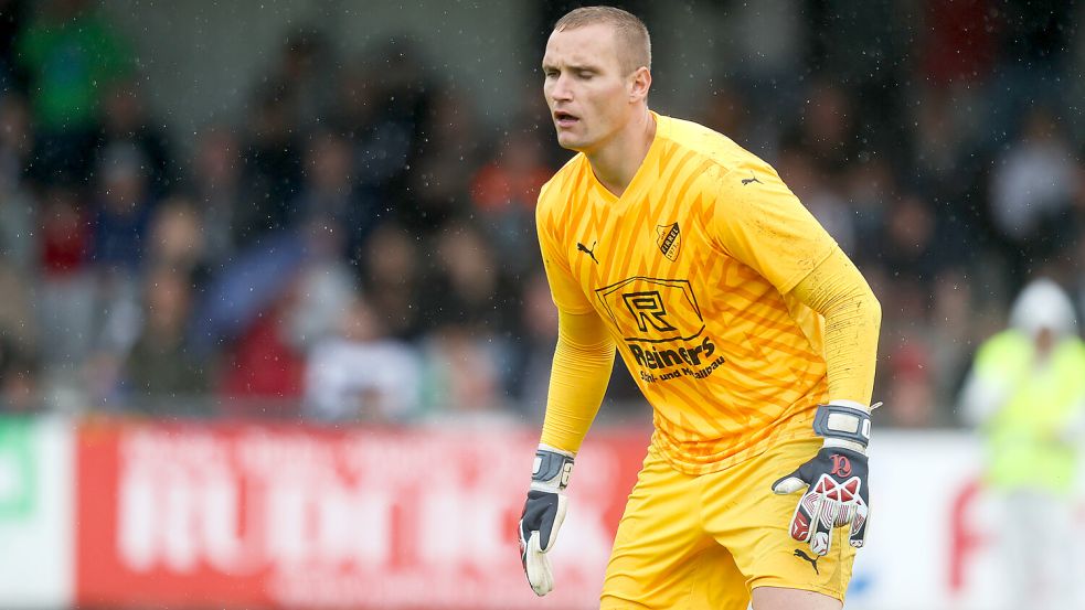Felix Bohe wird für GW Firrel am Sonntag in Vechta im Kasten stehen. Archivfoto. Doden/Emden