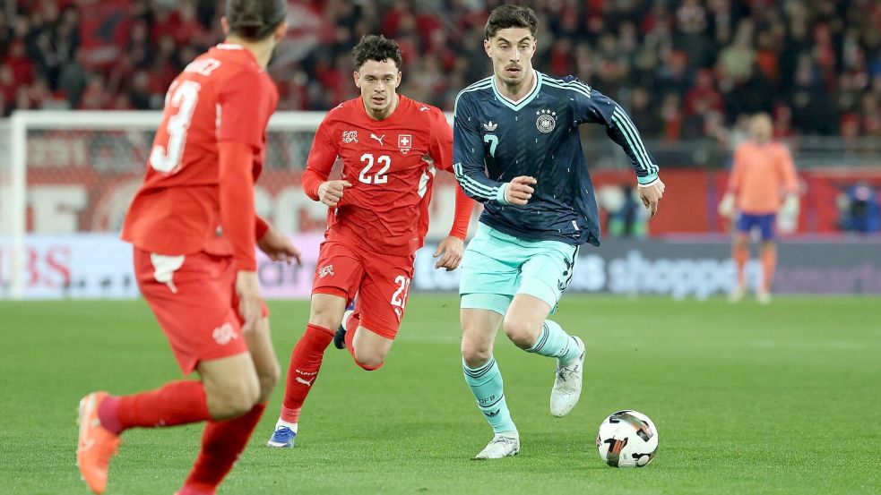 Nach 16 Monaten zurück im Nationalteam: Kai Havertz Foto: Christian Charisius/dpa