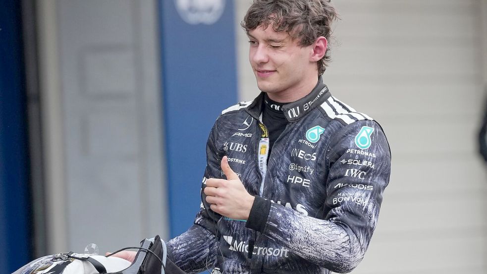 Jüngster WM-Spitzenreiter der Formel-1-Geschichte: Kimi Antonelli. Foto: Eugene Hoshiko