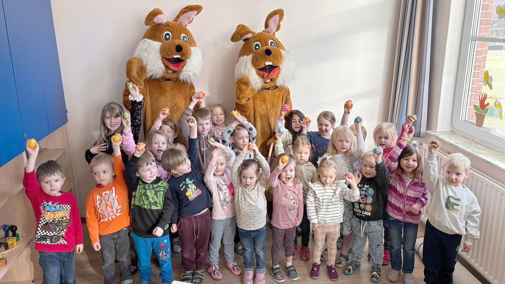 Im Kindergarten Collinghorst gab es eine kleine Osterüberraschung. Foto: Kindergarten Collinghorst