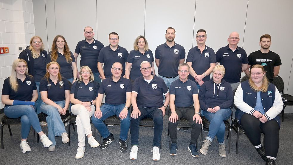 Der TSV Ostrhauderfehn verfügt über eine große Vorstandsriege.