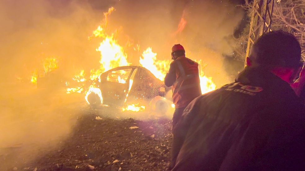 Israels Luftwaffe greift erneut in Beirut an. Foto: Hussein Malla