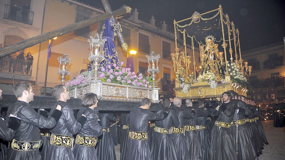 Die Osterprozessionen in der spanischen Stadt Sagunto werden prunkvoll begangen. Foto: Rathaus Sagunto