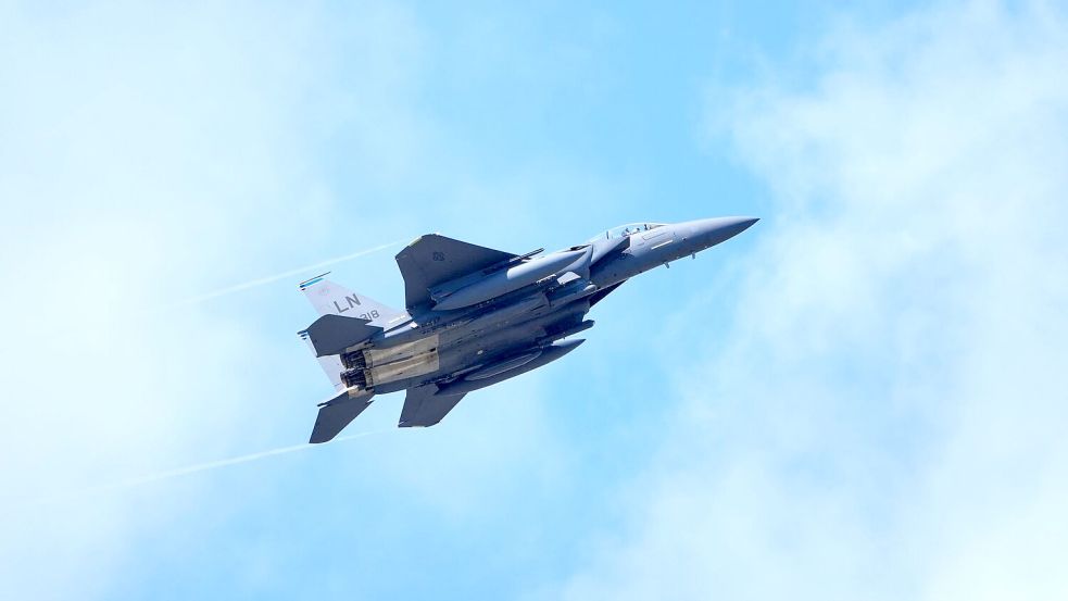 Ein Kampfflugzeug vom Type F-15E ist über dem Iran abgeschossen worden. (Archivbild) Foto: Jonathan Brady