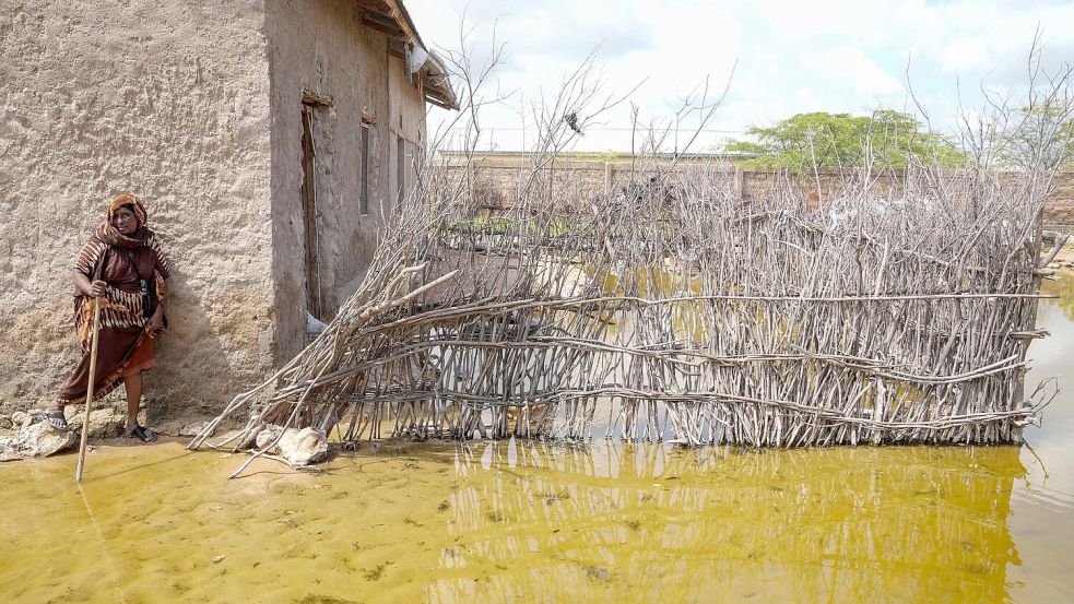 Im Oktober 2023 begannen die Regenfälle Kenia zu überschwemmen. Sie waren durch El Niño verschlimmert worden. (Archivbild) Foto: Brian Inganga/AP/dpa