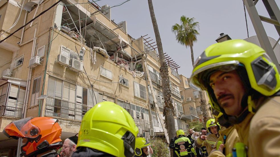 Israel wurde erneut von iranischen Raketen getroffen Foto: Oded Balilty