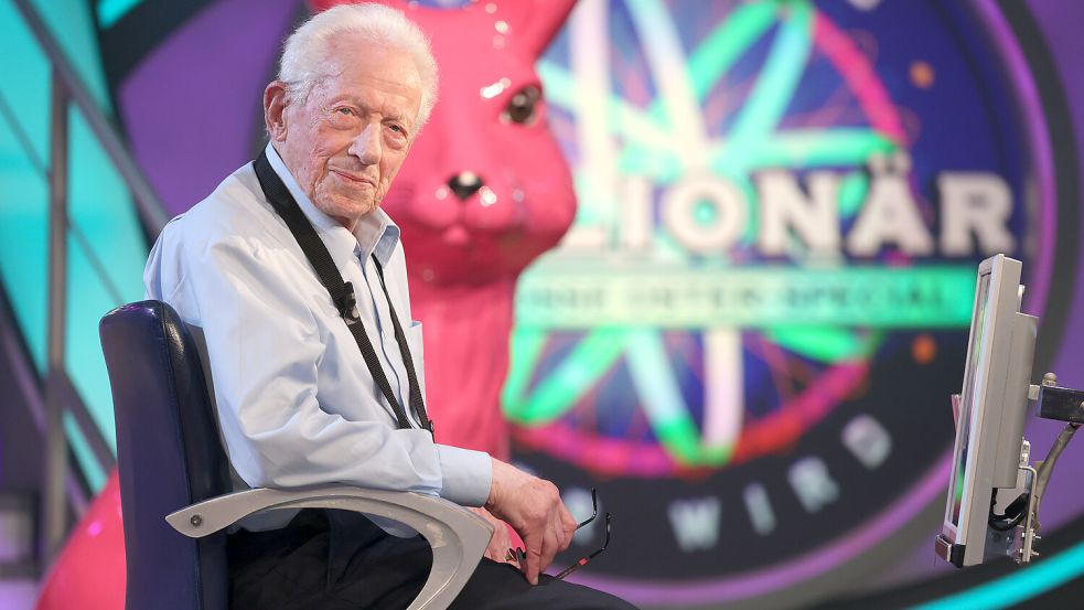 Reiner Spänkuch ist der bislang älteste Kandidat der Quizshow „Wer wird Millionär?“. Foto: RTL/Ralf Juergens