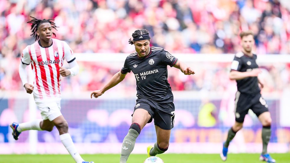 Kane-Vertreter in der Bayern-Spitze: Serge Gnabry. Foto: Tom Weller
