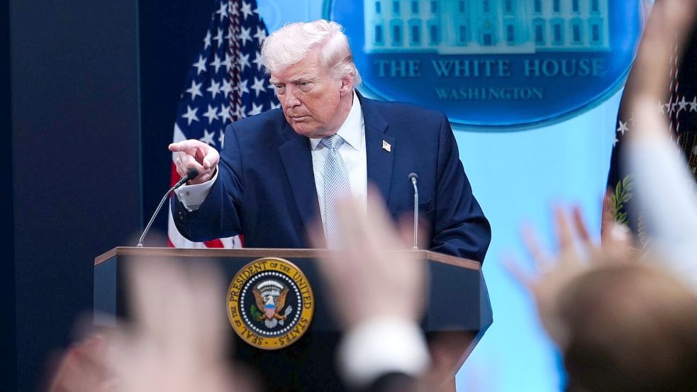 Trump bekräftigt seine Drohungen gegen den Iran. Foto: Julia Demaree Nikhinson