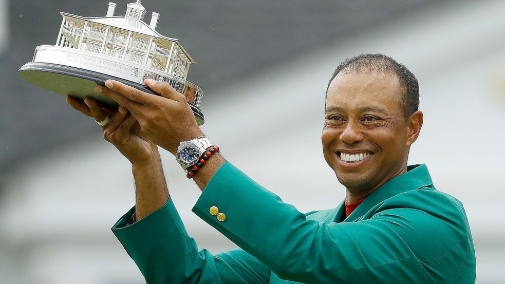 Tiger Woods hat das legendäre Masters bereits fünfmal gewonnen - zuletzt 2019. (Archivbild) Foto: Matt Slocum/AP/dpa