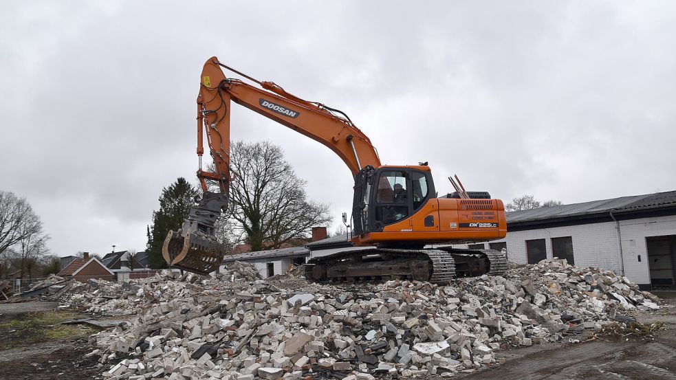 Das Firmengebäude, in dem früher das Unternehmen Schrauben Freesemann ansässig war, wurde im März 2021 abgerissen. Foto: Archiv