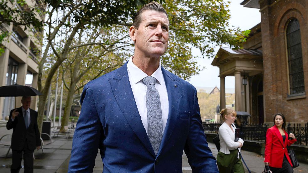2018 klagte Ben Roberts-Smith selbst gegen australischen Tageszeitungen, die seine mutmaßlichen Verbrechen dokumentiert hatten. Jetzt wurde er am Flughafen festgenommen. Foto: Imago/AAP