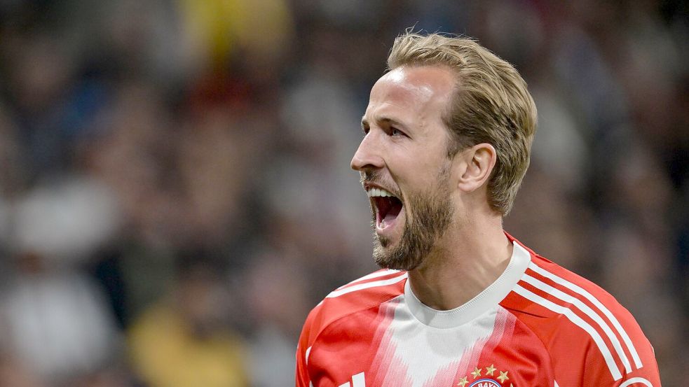 Harry Kane hat zugeschlagen: Der Engländer jubelt nach seinem 2:0. Foto: Peter Kneffel