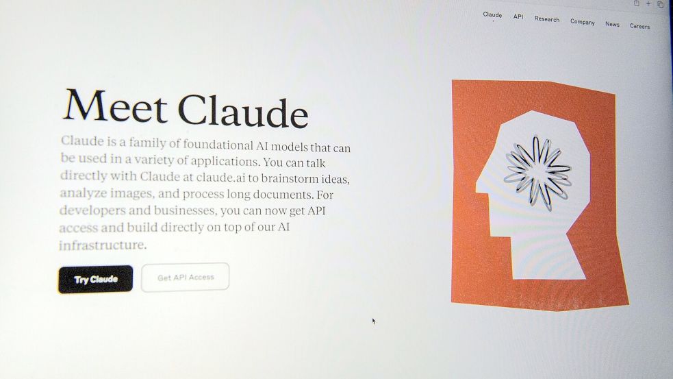 Anthropic ist vor allem bekannt für seine KI-Software Claude, die mit ChatGPT konkurriert. (Archivbild) Foto: Andrej Sokolow