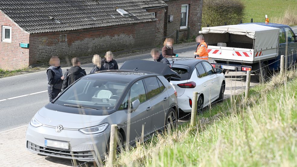 Die Ermittler hatten tagelang mehrere Gebäude durchsucht. Foto: Lars Penning/Archiv