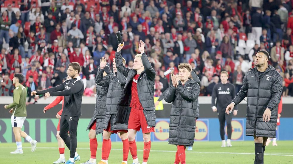 Der SC Freiburg steht vor dem Halbfinal-Einzug in der Europa League. Foto: Philipp von Ditfurth