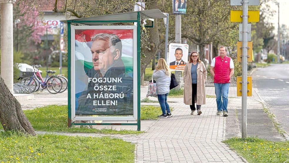 Zwei Tage vor der Parlamentswahl in Ungarn unterstellt Regierungschef Orban der Opposition Umsturzpläne. (Archivbild) Foto: Eldar Emric