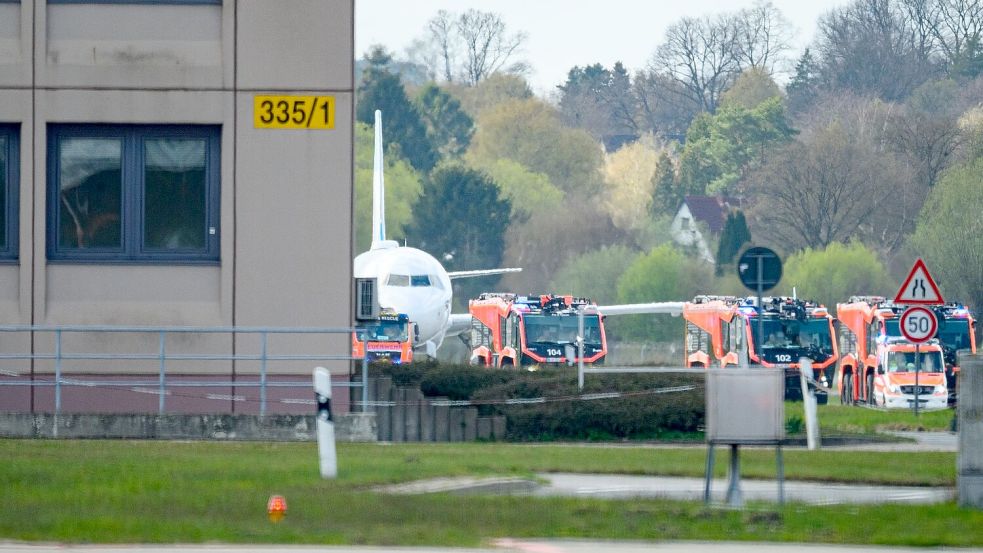 Die Landung sei sicher verlaufen, teilte eine Sprecherin des Hamburger Airports auf Anfrage mit. Foto: Jonas Walzberg