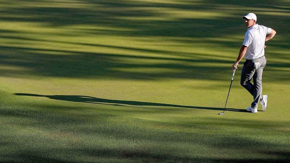 Rory McIlroy steht beim Masters in August unangefochten an der Spitze. Foto: Ashley Landis