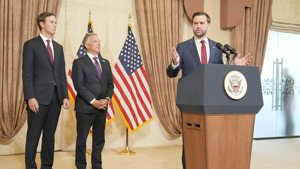 Nach 21 Stunden habe sich die iranische Seite dazu entschieden, die Bedingungen der USA nicht zu akzeptieren, sagte US-Vizepräsident Vance. Foto: Jacquelyn Martin