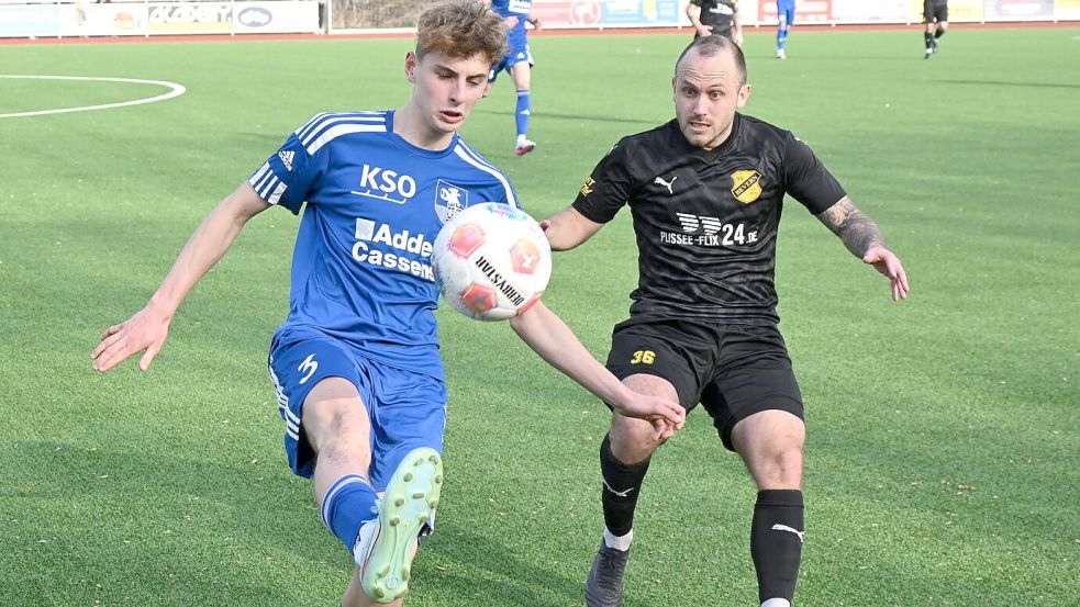 Jan Sabath (links) erzielte das wichtige 3:2. Foto: Steenhoff