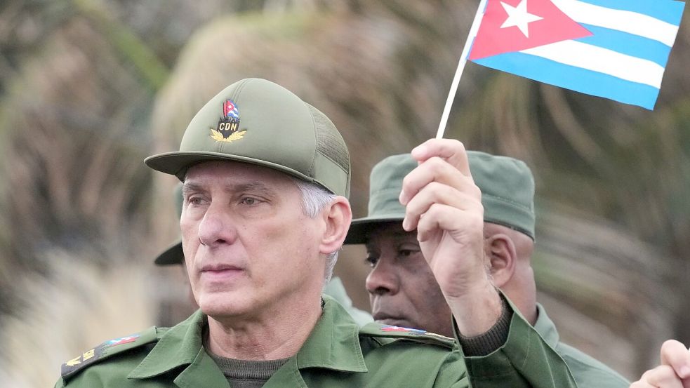 „Wenn das passiert, wird es Kämpfe geben, und es wird einen Widerstand geben“, sagte Kubas Präsident Miguel Diaz-Canel. (Archivbild) Foto: Ramon Espinosa/AP/dpa