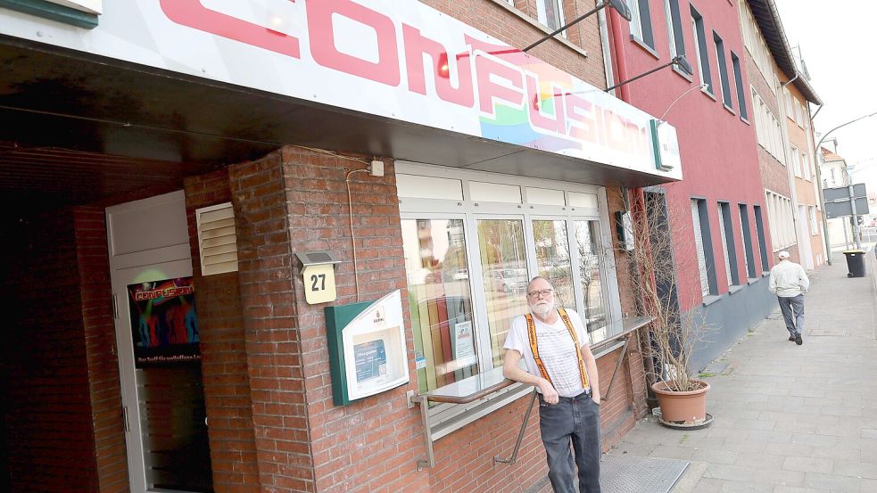 Am Pottgraben in Osnabrück befindet sich Burkhard Wischers Kneipe Confusion. Ein Ort mit Historie für schwule Männer. Foto: Thomas Wübker
