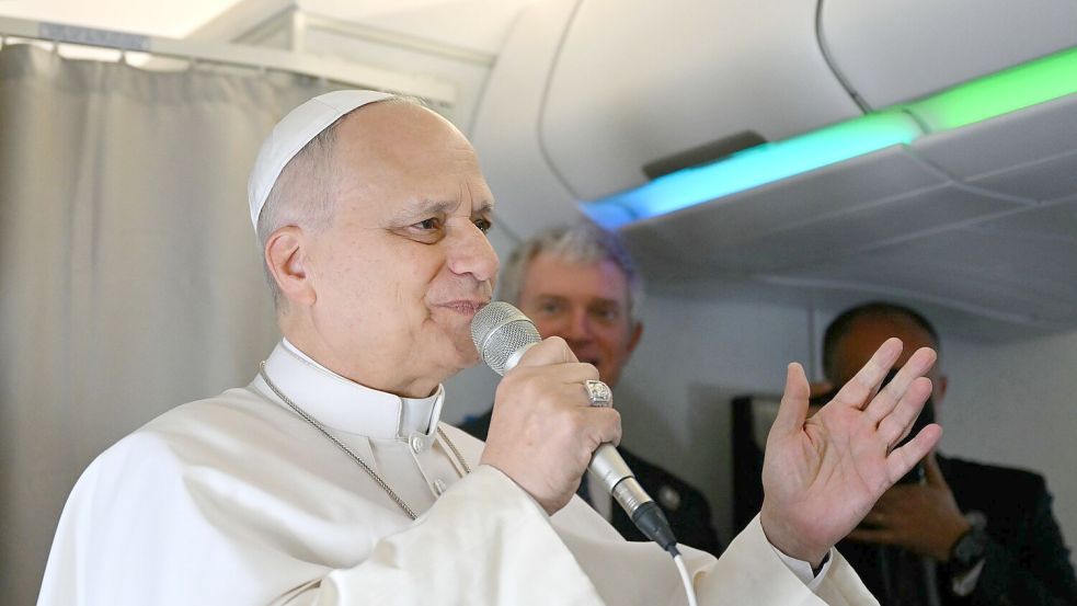 Papst Leo XIV. lässt sich von Trump nicht einschüchtern. Foto: Alberto Pizzoli/Pool AFP/AP/dpa
