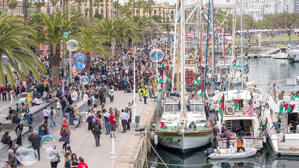 39 Boote der GSF-Flotte liefen in Barcelona aus. (Archivbild) Foto: Joan Mateu Parra