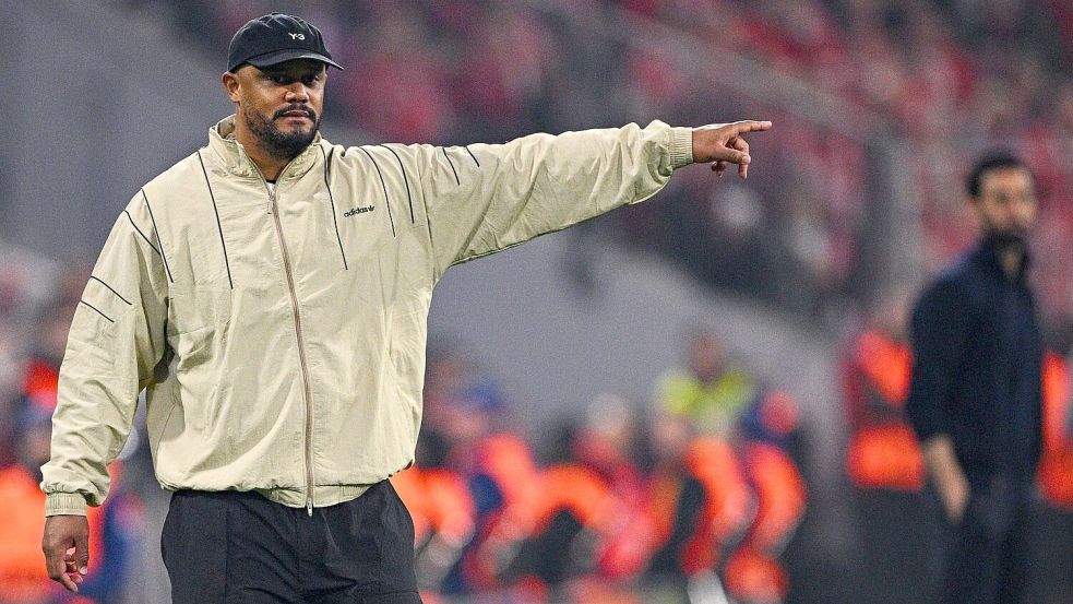 Im Hinspiel gegen Paris Saint-Germain wird Vincent Kompany keine Kommandos am Spielfeldrand geben können. Foto: Tom Weller