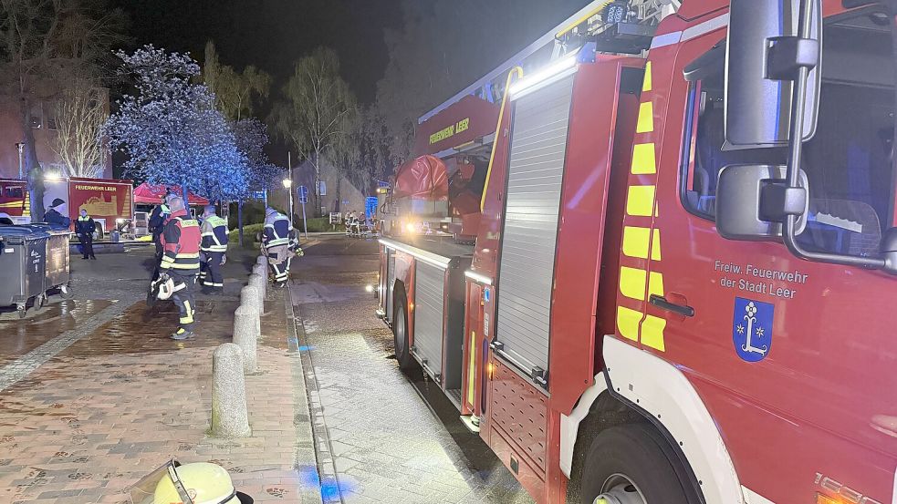 Die Feuerwehr war am Donnerstagabend in Leer im Einsatz. Foto: Feuerwehr