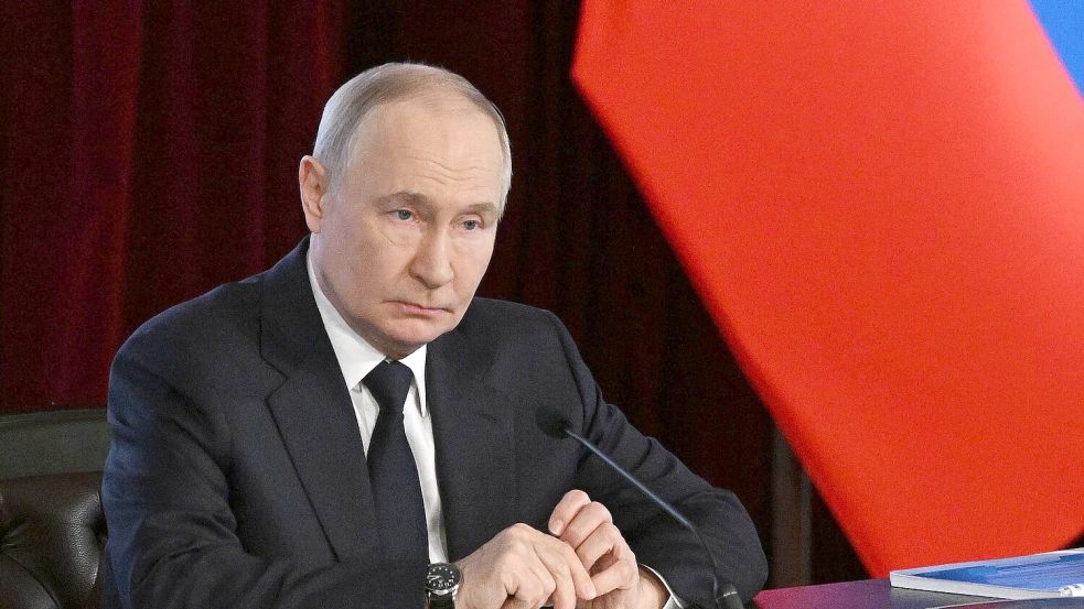 Seit Wochen sinken die Zustimmungswerte für Kremlchef Wladimir Putin. (Archivbild) Foto: Kristina Solovyova/Pool Sputnik