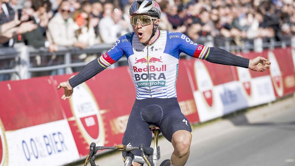 Olympiasieger Remco Evenepoel triumphierte beim Amstel Gold Race. Foto: Vincent Jannink / Anp