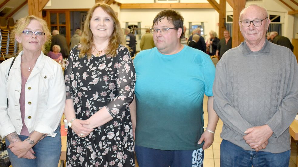 Der neue Vorstand des SoVD-Sozialverbandes Ostrhauderfehn/Burlage: (von links) Angelika Janssen, Marlene Marks, Ronny Schimmank und Alfred Kruse. Es fehlt Erika Bode. Fotos: Henrik Zein