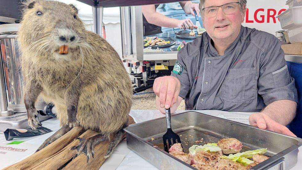 Kofkino ausschalten: Markus Hofmann empfiehlt die Zubereitung der Nutria, zum Beispiel gewolft als Frikadelle. Foto: Alexandra Bury