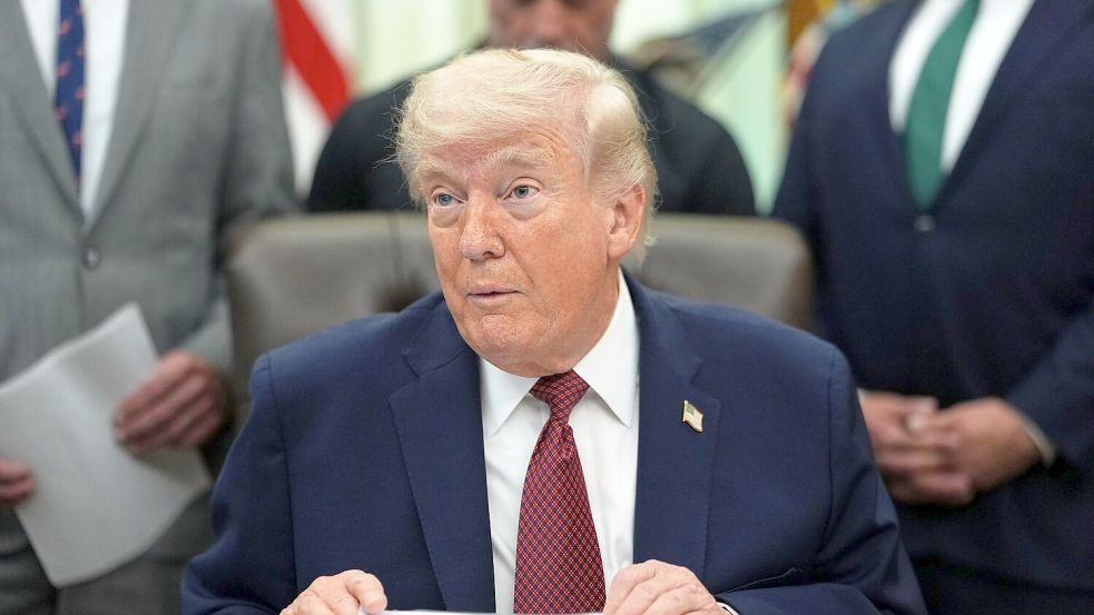 US-Präsident Donald Trump hat angekündigt, die Waffenruhe im Krieg mit dem Iran zu verlängern. Foto: Julia Demaree Nikhinson