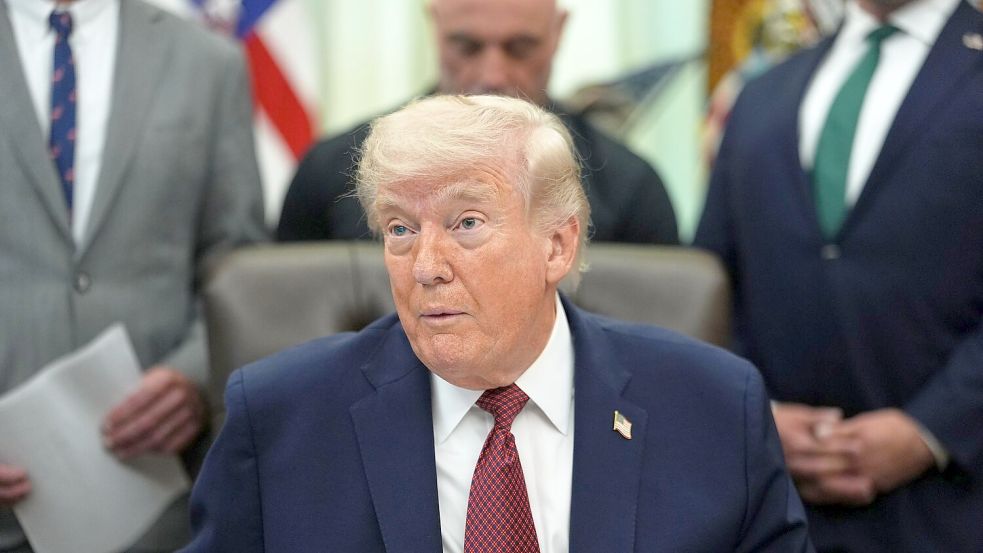 Trump glaubt, Irans Führung sei gespalten. (Archivbild) Foto: Julia Demaree Nikhinson