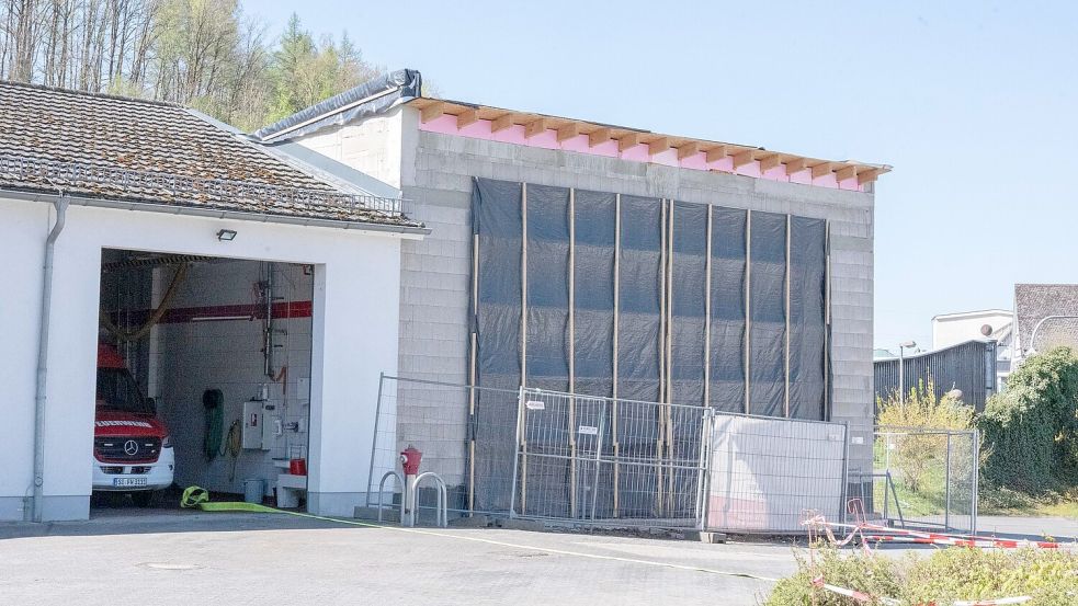 Das Feuerwehrgerätehaus war mit 250.000 Euro Baukosten geplant. Foto: Benjamin Westhoff