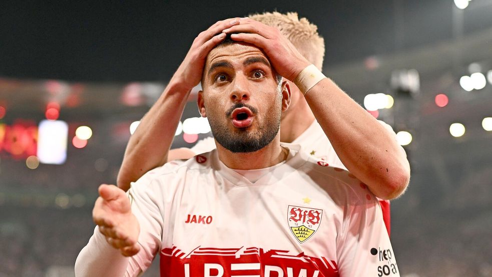 Deniz Undav sicherte dem VfB mit seinem Tor zum 1:1 die Verlängerung. Foto: Tom Weller