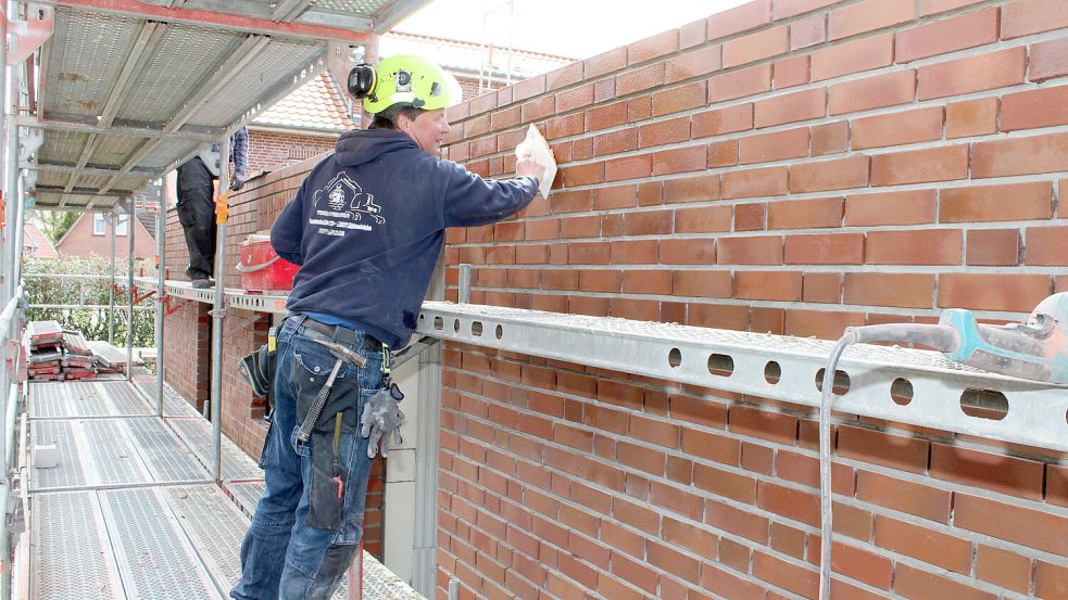 Das Bauhauptgewerbe zählt mit einem Geschäftsklimaindex von 111 Punkten zu den diesjährigen Gewinnern der Konjunkturumfrage. Foto: J. Stöppel/Handwerkskammer Ostfriesland