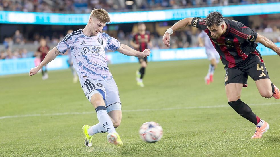 Kommt immer besser in Schwung: Timo Werner. (Archivbild) Foto: Jeff Mulvihill Jr.