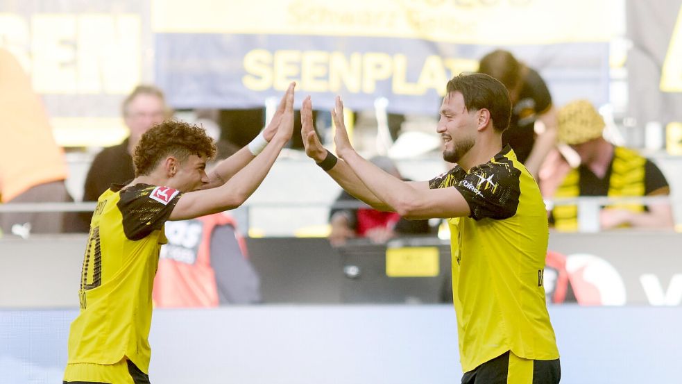 Nach zuletzt zwei Niederlagen kann der BVB wieder jubeln. Foto: Bernd Thissen